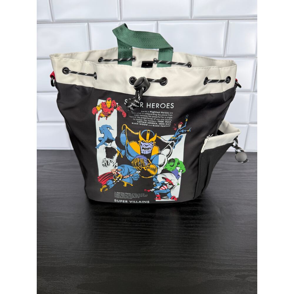 Disney Parks x Marvel Super Heroes & Villains Bucket Bag Backpack – NWT